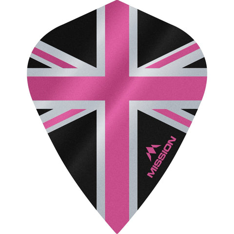 Mission Alliance Dart Flights - Kite - Roze