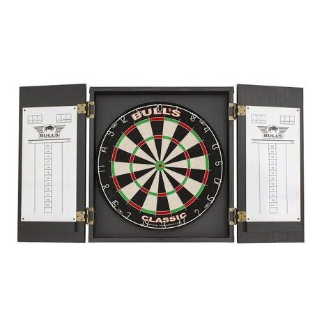 Bulls Bulls Deluxe Dartkabinet Beer and Darts Black Bulls Bulls Deluxe Dartkabinet Beer and Darts Black