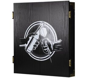 Bulls Deluxe Dartkabinet Beer and Darts Black Bulls Deluxe Dartkabinet Beer and Darts Black