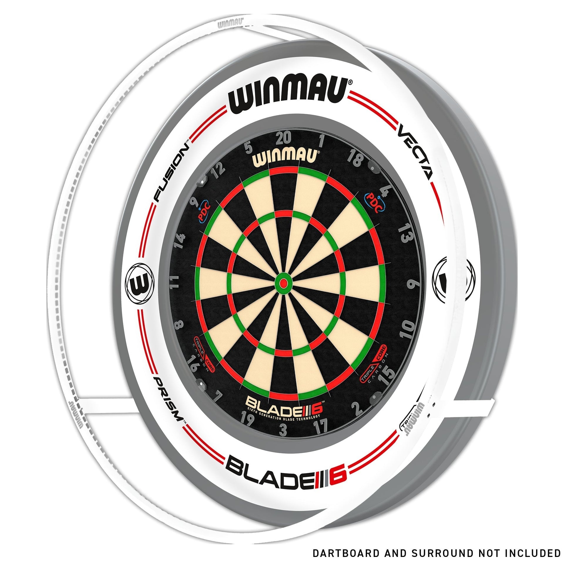 Winmau Plasma Ice Dartbord Verlichting - Schaduwvrije LED-ring afbeelding