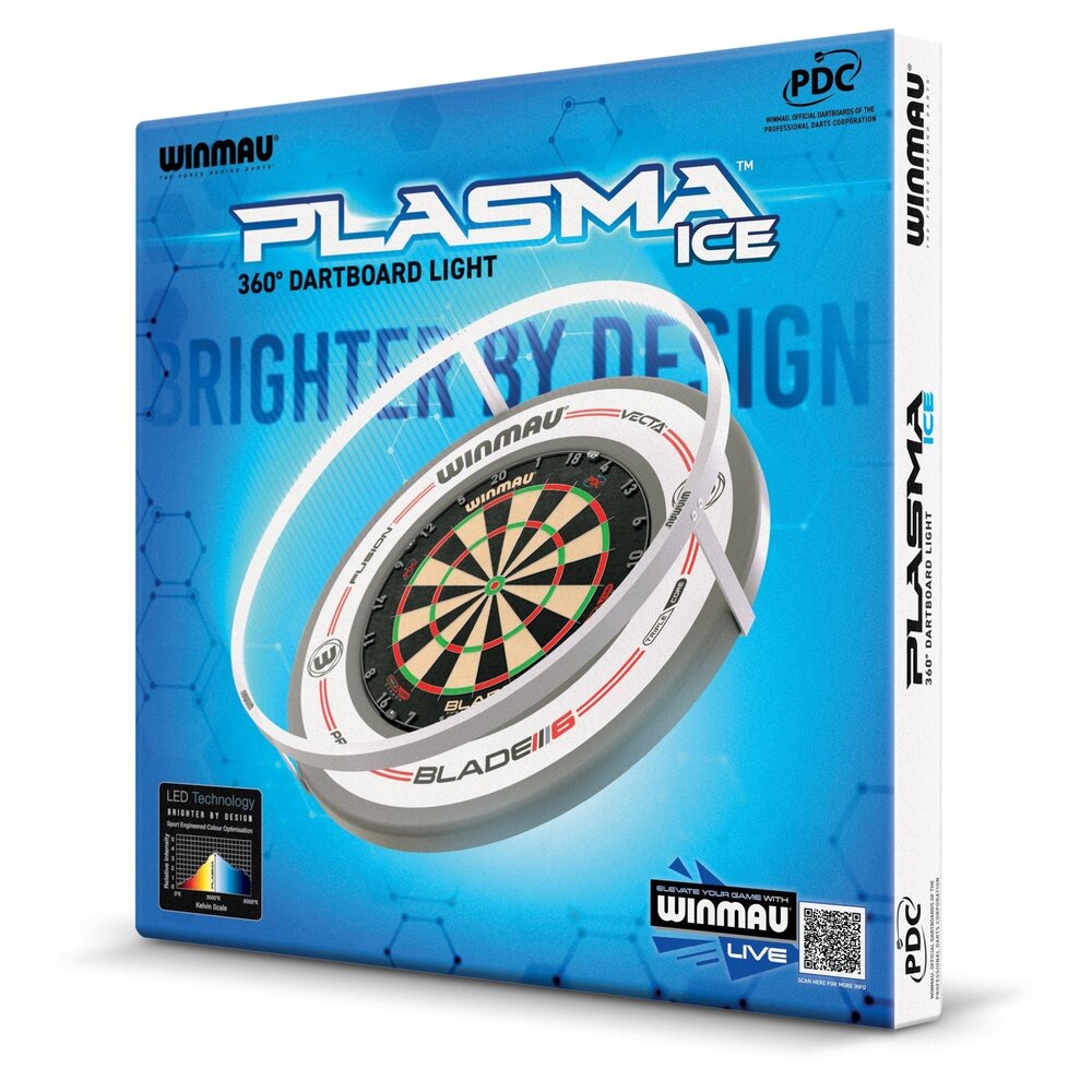 Winmau Winmau Plasma Ice Dartbord Verlichting - Schaduwvrije LED-ring Winmau Winmau Plasma Ice Dartbord Verlichting - Schaduwvrije LED-ring