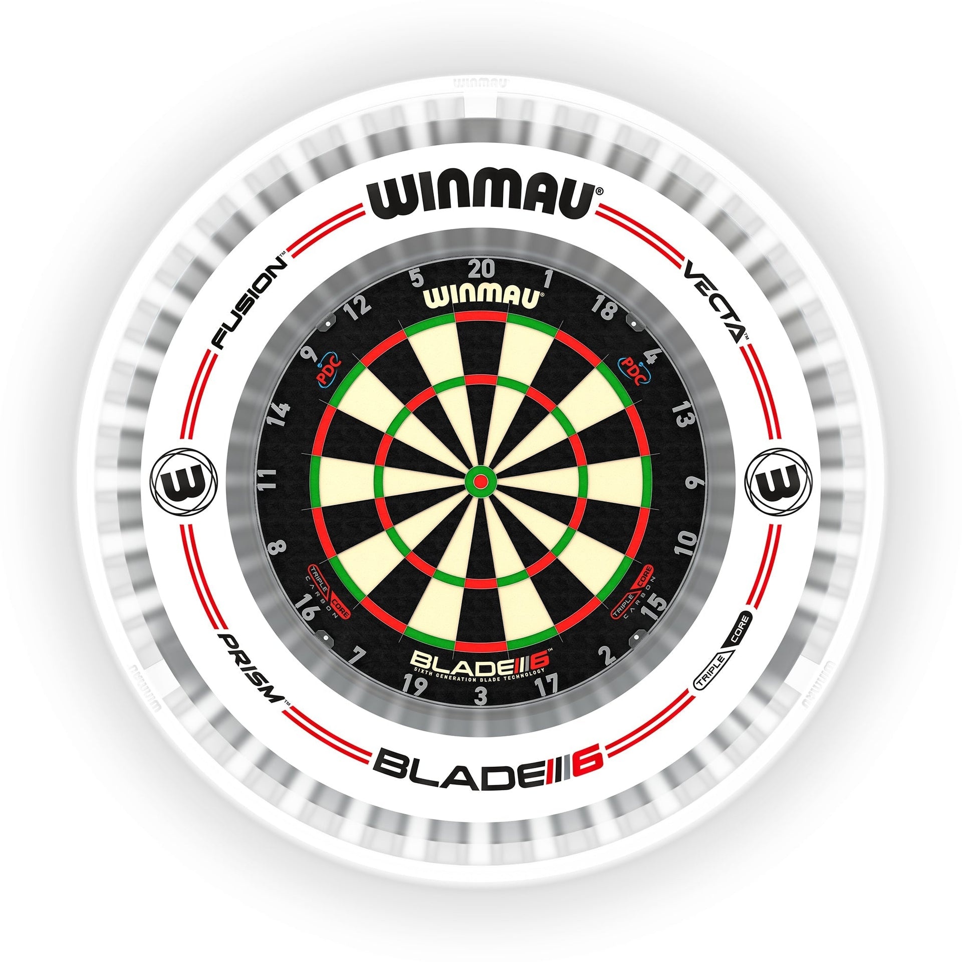 Winmau Plasma Ice + Pro-Line White Surround Bundel