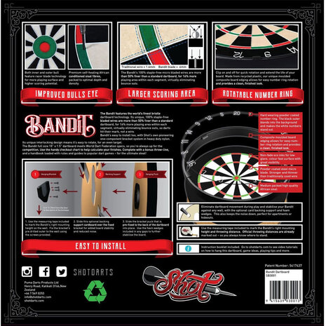Shot Shot Bandit Dartbord