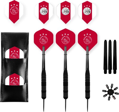 Ajax Officiële Ajax Brass Darts Set - 23 gram - Inclusief extra flights & shafts Ajax Officiële Ajax Brass Darts Set - 23 gram - Inclusief extra flights & shafts