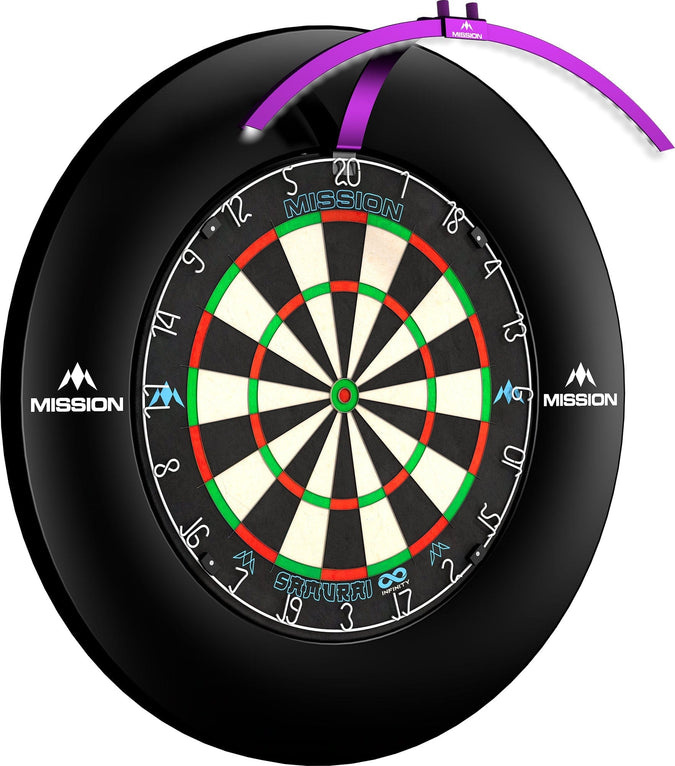 Mission Mission Torus 100 Dartboard Led Lightning - Purple
