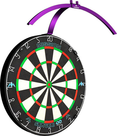Mission Mission Torus 100 Dartboard Led Lightning - Purple