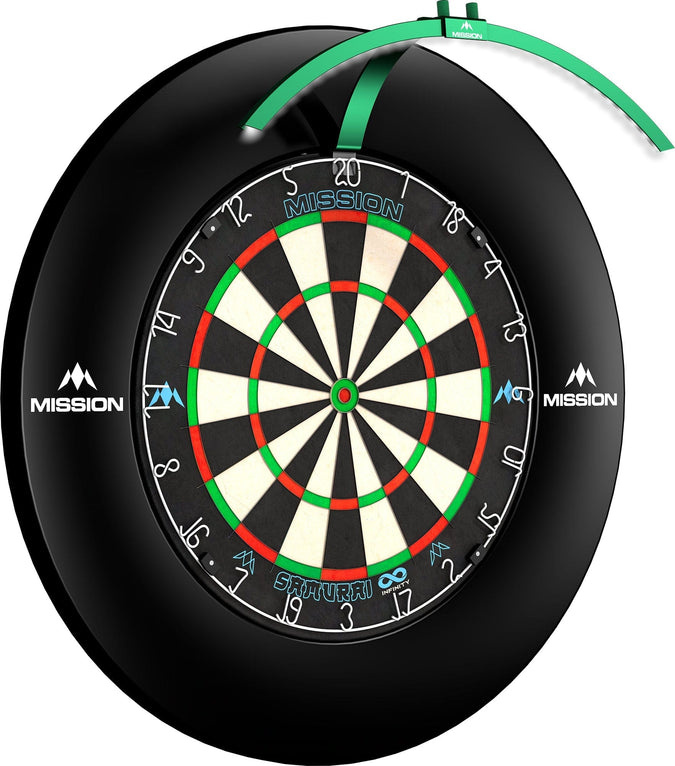 Mission Torus 100 Dartboard Led Lightning - Green afbeelding 1