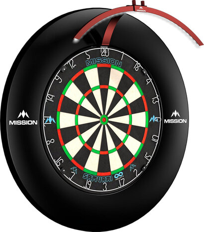Mission Mission Torus 100 Dartboard Led Lightning - Red