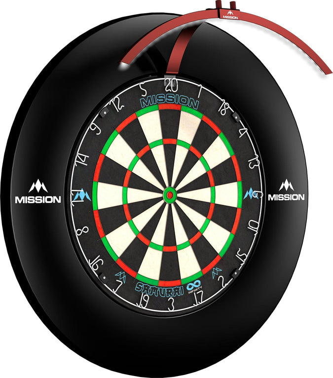 Mission Mission Torus 100 Dartboard Led Lightning - Red