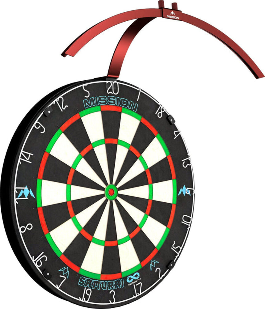 Mission Mission Torus 100 Dartboard Led Lightning - Red