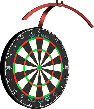 Mission Mission Torus 100 Dartboard Led Lightning - Red