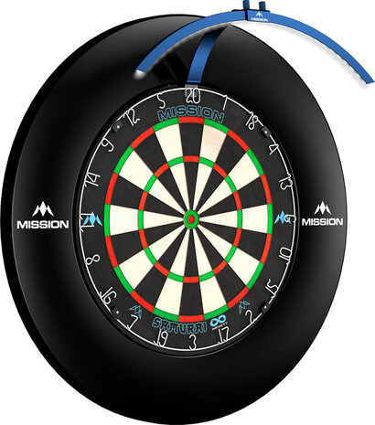 Mission Mission Torus 100 Dartboard Led Lightning - Blue