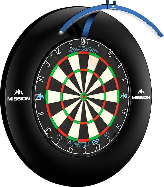 Mission Torus 100 Dartboard Led Lightning - Blue