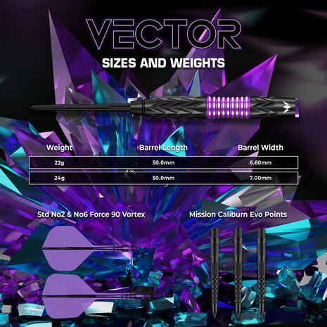 Mission Mission Vector 95% Darts