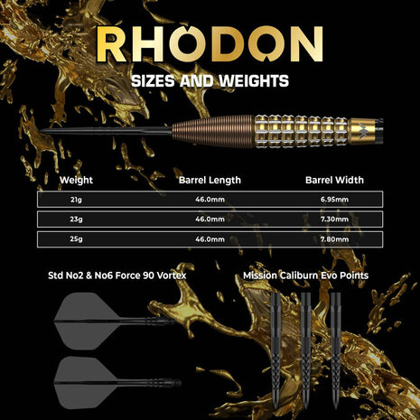 Mission Mission Rhodon 95% Darts