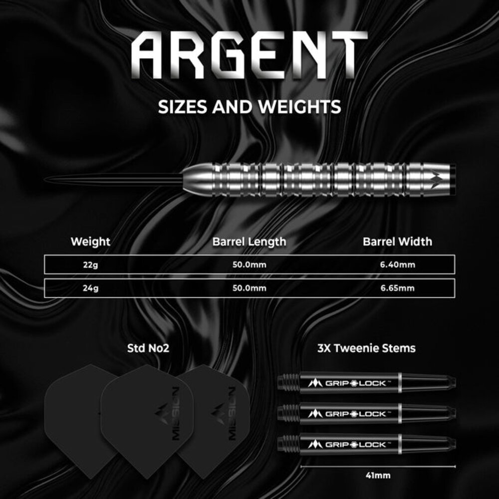 Mission Mission Argent 90% Darts