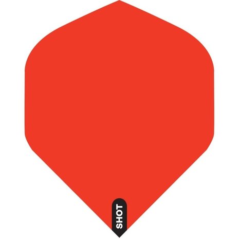 Shot Shot Plain Red No.2 Dartflight