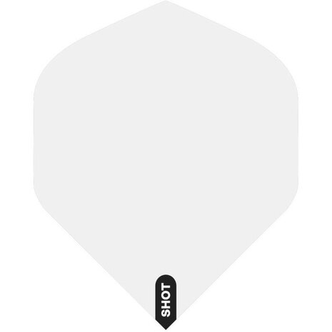 Shot Shot Plain White No.2 Dartflight