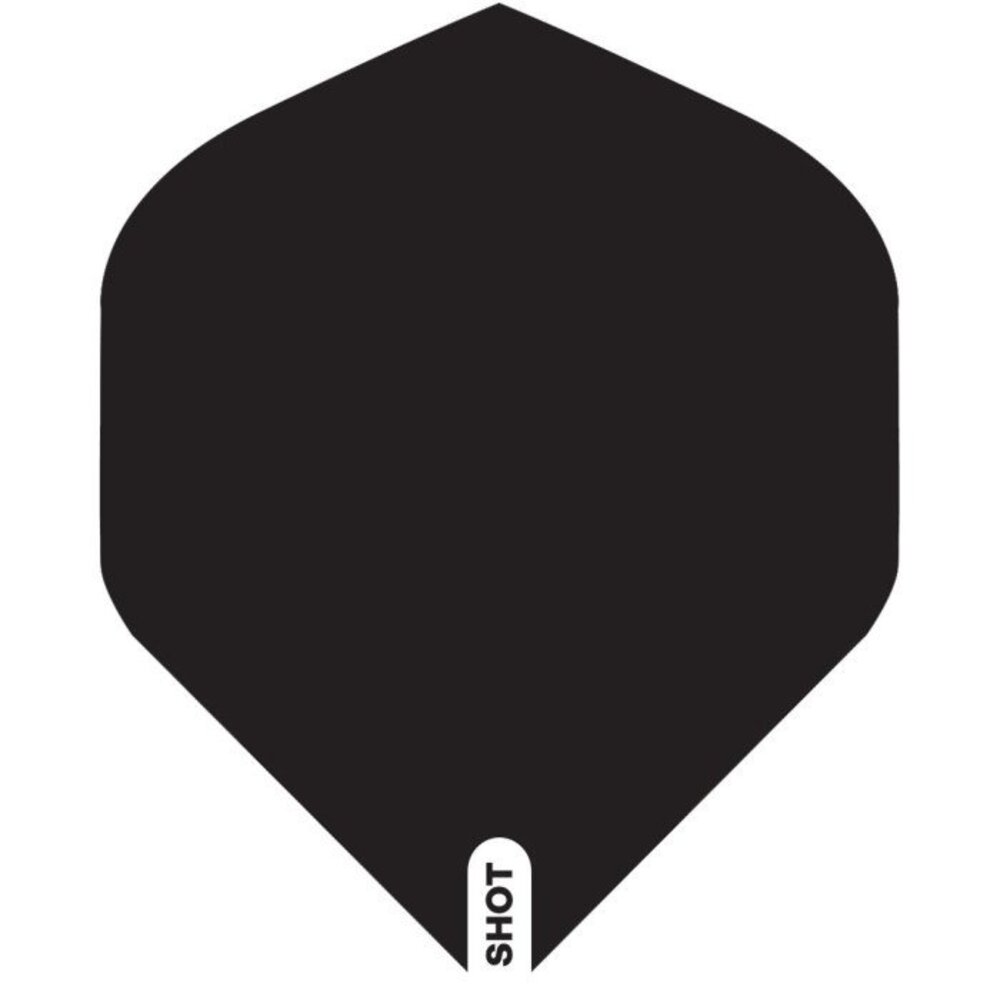 Shot Shot Plain Black No.2 Dartflight