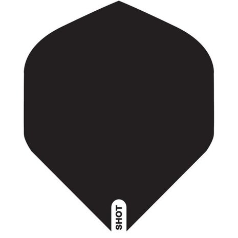 Shot Shot Plain Black No.2 Dartflight