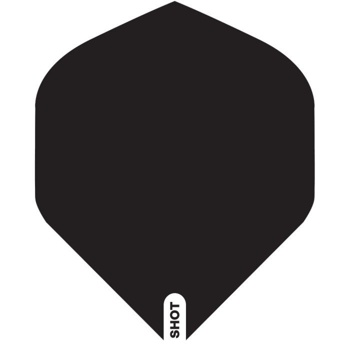 Shot Plain Black No.2 Dartflight afbeelding