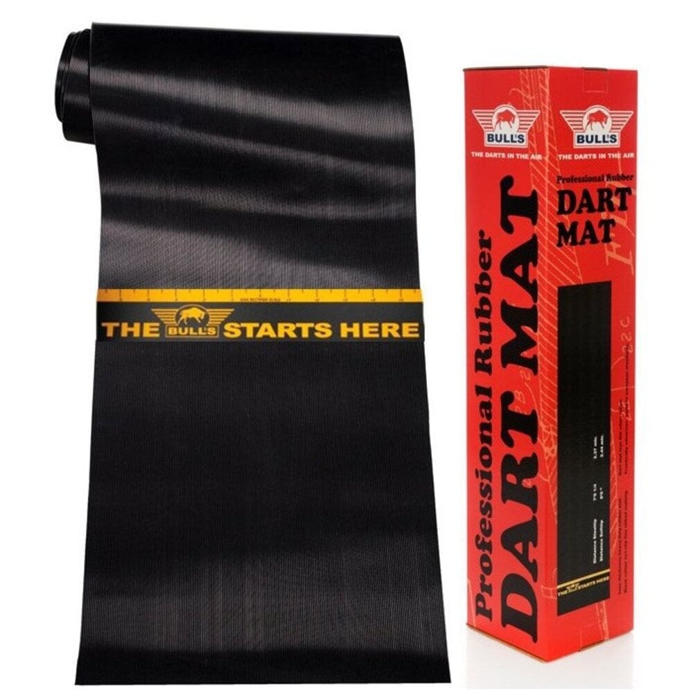 Bulls Bulls Rubber Dartmat + Throwline Sticker | 300x60 cm