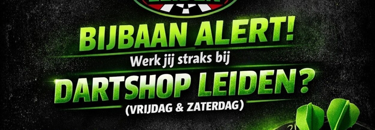 Vacature: Weekendheld gezocht bij Dartshop Leiden! (vrijdag & zaterdag)