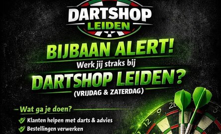 Vacature: Weekendheld gezocht bij Dartshop Leiden! (vrijdag & zaterdag)