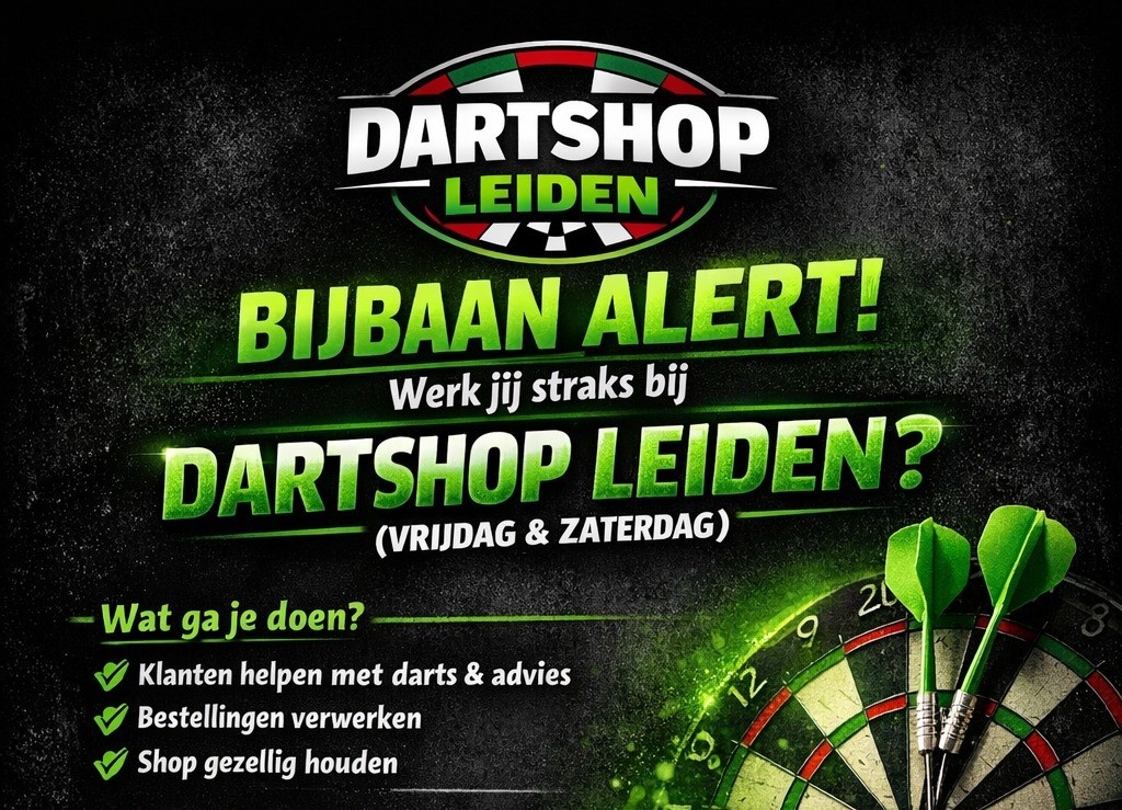 Vacature: Weekendheld gezocht bij Dartshop Leiden! (vrijdag & zaterdag)