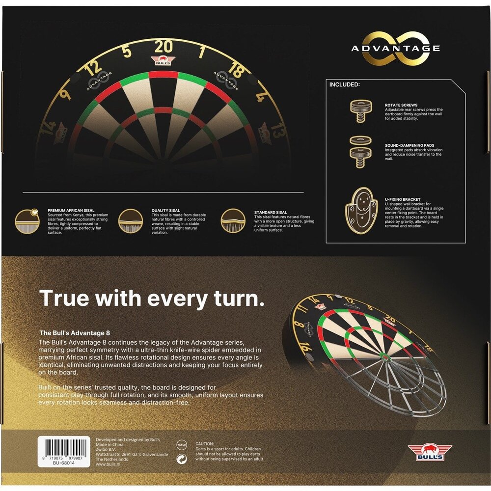 Bulls Bulls Advantage 8 Professional Dartboard