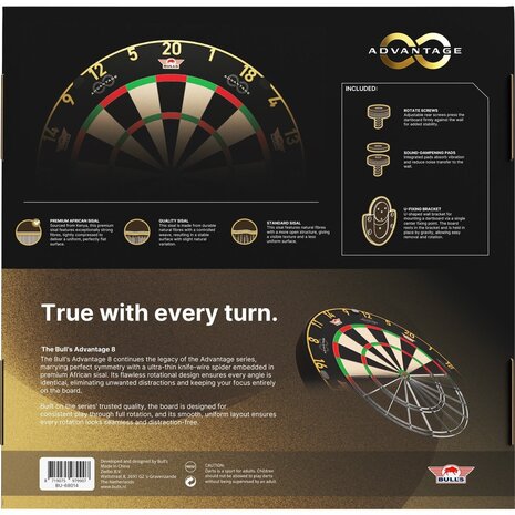 Bulls Bulls Advantage 8 Professional Dartboard