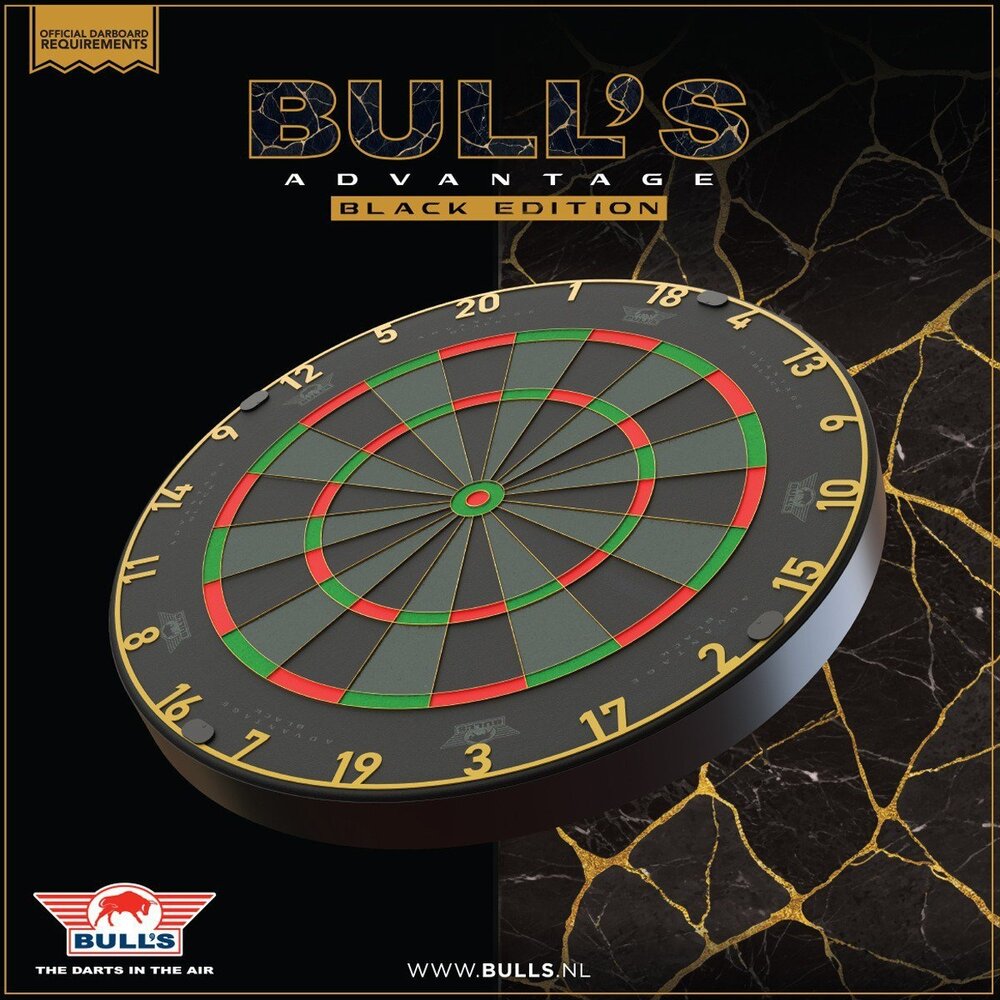 Bulls Bulls Advantage Black Dartboard Bulls Bulls Advantage Black Dartboard