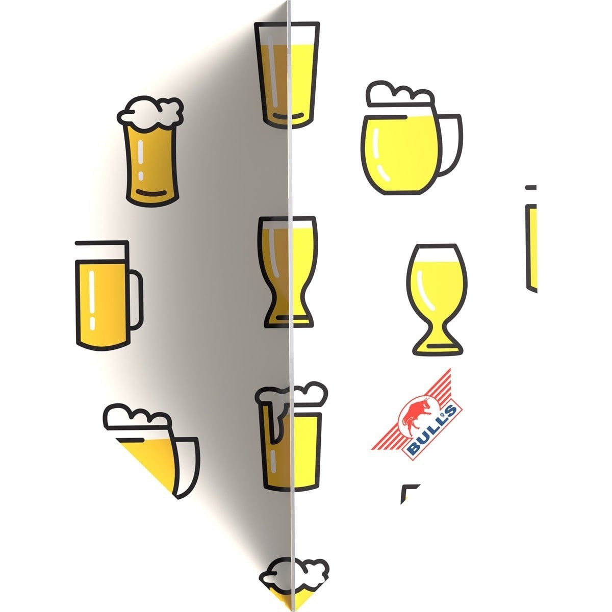 Bulls Design 100 Beer Cartoon