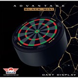Bulls Advantage Black Mini Dartboard Display Bulls Advantage Black Mini Dartboard Display