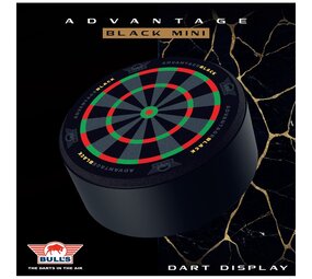 Bulls Advantage Black Mini Dartboard Display