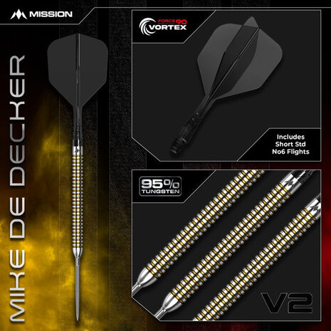 Mission Mission Mike de Decker V2 Rapid Point 95% - Darts Mission Mission Mike de Decker V2 Rapid Point 95% - Darts