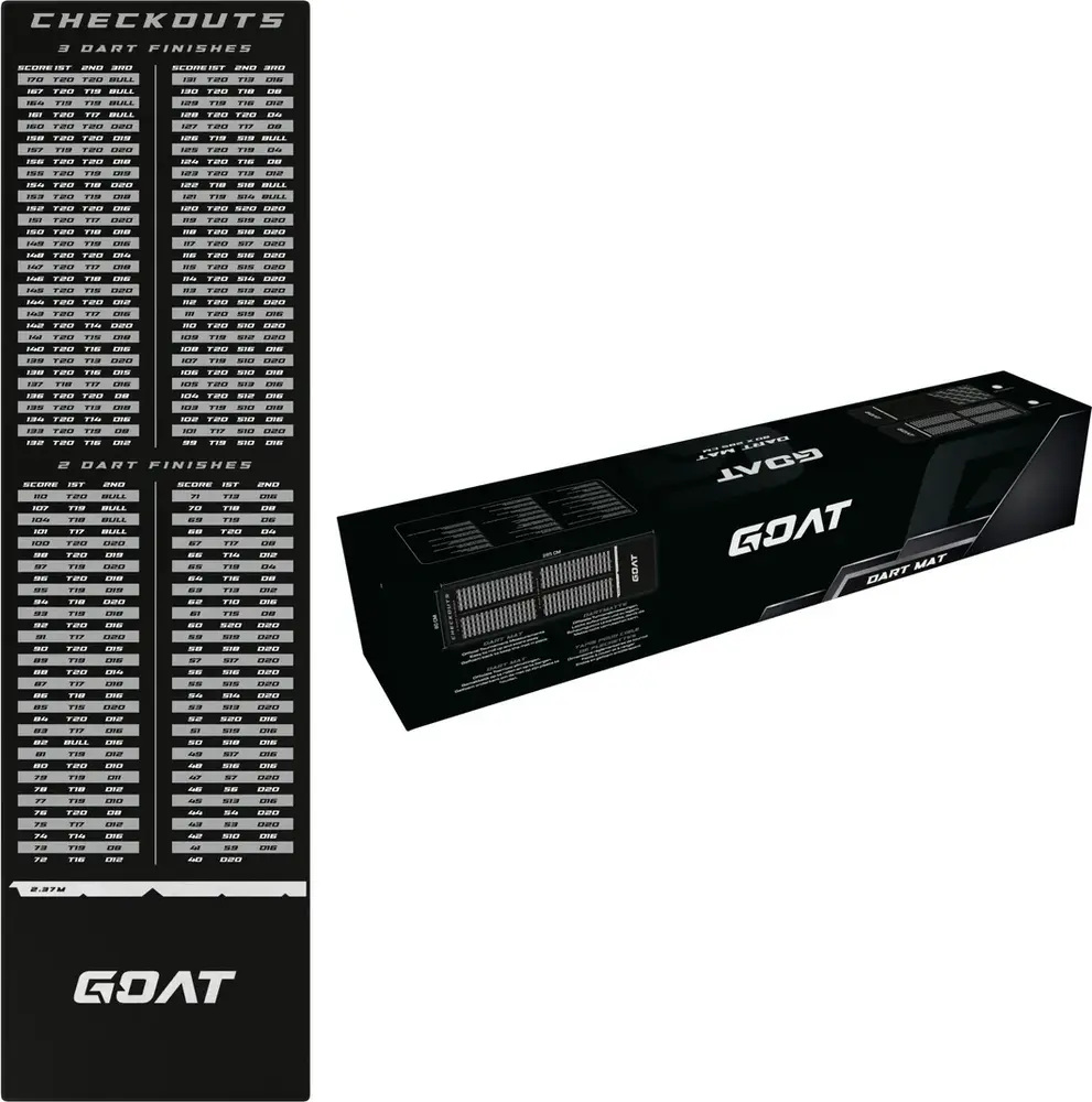 Goat Goat Checkout Dart Mat 285x80cm Goat Goat Checkout Dart Mat 285x80cm