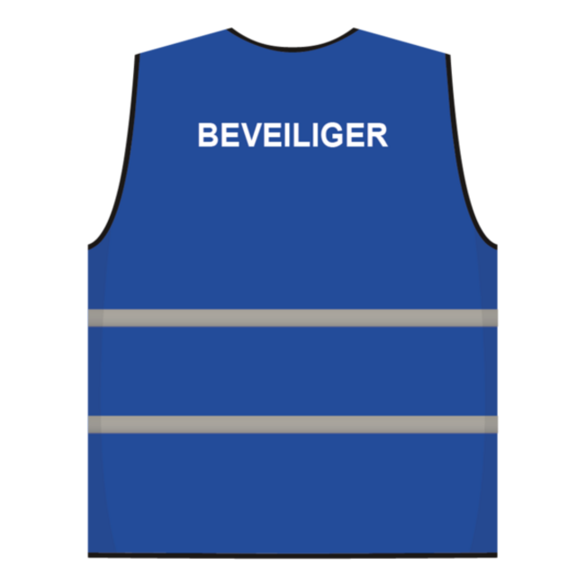 Beveiliger hesje blauw