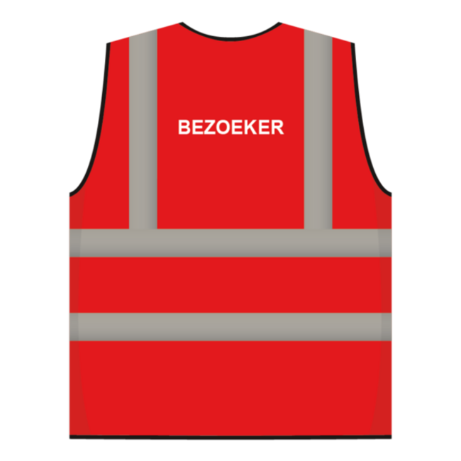 RWS veiligheidsvest bezoeker rood