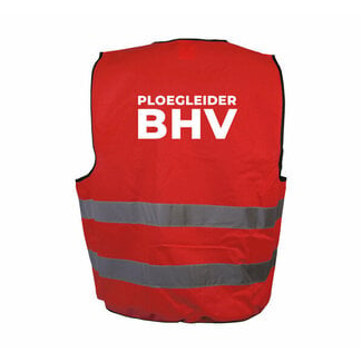 Ploegleider BHV hesje rood