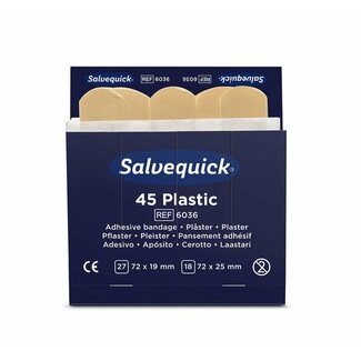 Salvequick Salvequick 6036 navulling 45 plastic pleisters