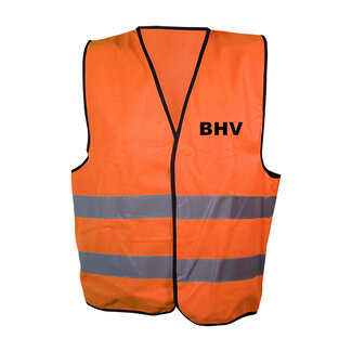 Hesje oranje BHV opdruk voor/achter