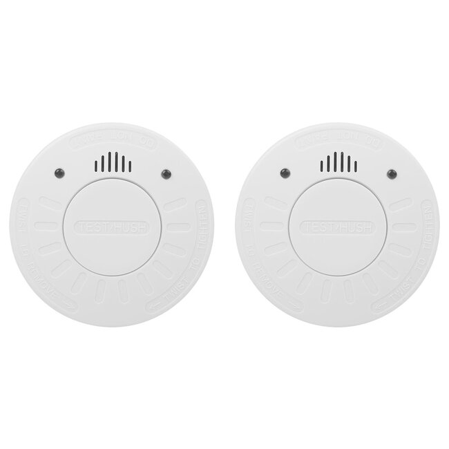 Smartwares 2-pack rookmelder RM520  met bevestigingskits