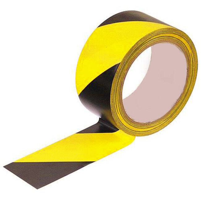 Vloer markeringstape Zwart - Geel