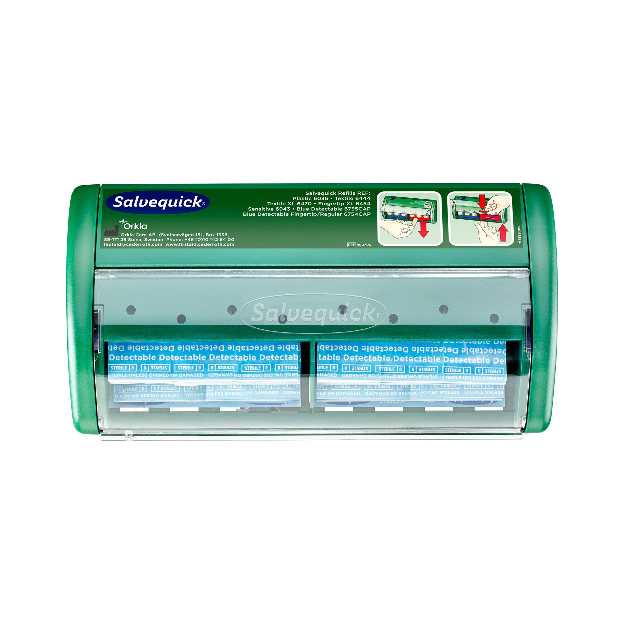 Cederroth Salvequick Non-Sterile Fingertip Plasters (Pack of 6 x 15
