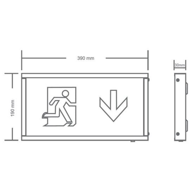 Normlights Escape opbouw noodverlichting
