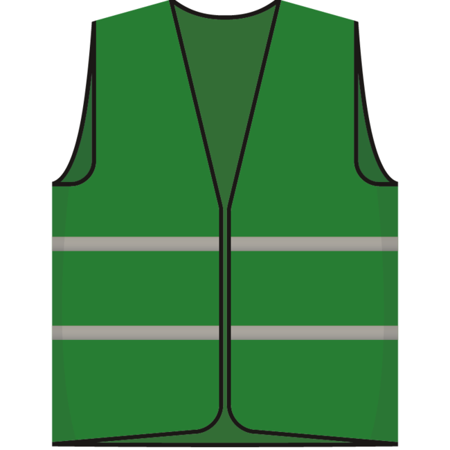 ARBO centrum Beveiliger hesje groen