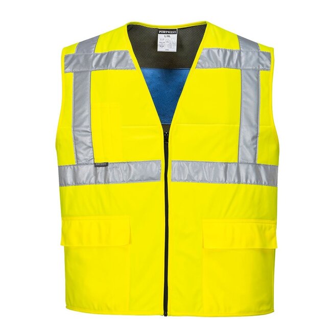 Portwest Koelvest geel L/XL