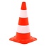 Allesveilig Verkeerskegel - 50 cm - oranje wit -Hard model kunststof