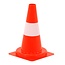 Allesveilig Verkeerskegel - 50 cm - oranje wit -Hard model kunststof